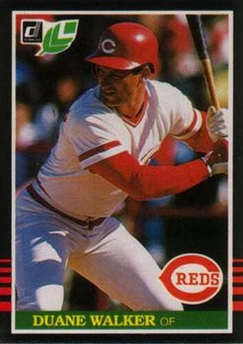 #52 Duane Walker - Cincinnati Reds - 1985 Leaf Baseball - Image 1 of 1