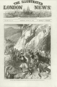 Serbisch-Türkischer Krieg: Waffen für die serbische Armee. Belgrad bis Hauptquartier. Serbien 1876 - Bild 1 von 2