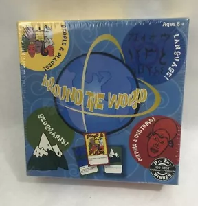 Around The World Board Game, Trivia For The Globally-Minded, New - Picture 1 of 3