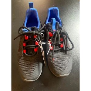 Sneakers sportive slip on nere da ragazzo blu nuove con etichette taglia 13 - Foto 1 di 8