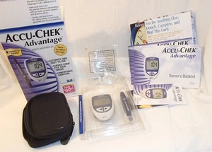 Accu-Chek Advantage Diabetes Monitoring Kit Blood Glucose Glucometer & Pen - Picture 1 of 3