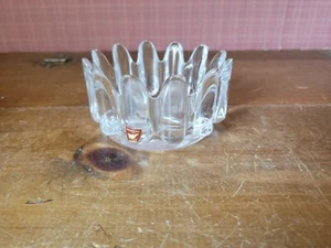 Orrefors Sweden Beautiful Heavy Crystal Ashtray / Bowl 4"d 2 1/4"h - Picture 1 of 10