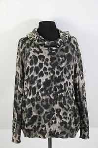 ° ATELIER ° Feinstrick PULLOVER Gr. 46 / XL 48 schwarz beige grau Glitzer Rolli - Bild 1 von 5