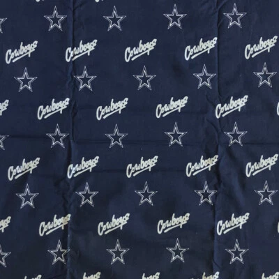1yd 12” Fabric Traditions Dallas Cowboys NFL 1040 Navy Blue Cotton 58” Wide EOB - Image 1 of 4
