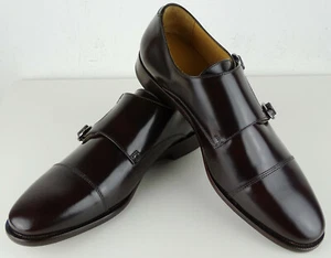 Scarpe Baldessarini uomo pelle business slipper monk fibbia taglia 42 nuove - Foto 1 di 12