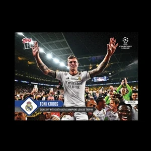 2023-24 Topps Now UCL TONI KROOS Real Madrid Final Game Card #134 #/1956 - Picture 1 of 2