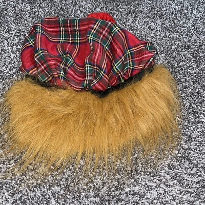 Шотландская шапка Tam O'Shanter, «Увидимся, Джимми», красная тартановая шапка с оранжевыми волосами. Б/у в отличном состоянии - Изображение 1 из 3