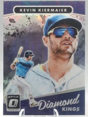 2017 Panini Donruss Optic Diamond Kings Kevin Kiermaier Silver Holo Prizm #27 - Image 1 of 2