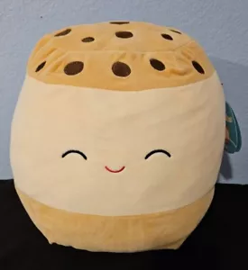 New Squishmallows 12 inch Koako the Chocolate Chip Ice Cream Sandwhich - Picture 1 of 5
