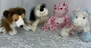 Webkinz Bunny Heart Frog Collie And White Dog Stuffed Animals. No Code - Picture 1 of 6