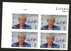 US Scott #5619, Plate Block #P1111 2021 Le Guin VF MNH Upper Left - Picture 1 of 1