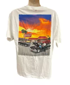 In-N-Out Burger California T-Shirt White Graphic Print Cotton Unisex Size L - Picture 1 of 3