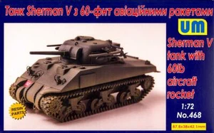 UM-MT Models 1/72 American M4 SHERMAN V TANK WITH 60ib AIRCRAFT ROCKET - Picture 1 of 5