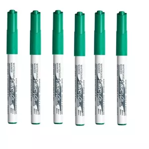 6 PENNARELLI MARCATORI CANCELLABILI BIC VELLEDA VERDI PER LAVAGNA BIANCA P.TONDA - Foto 1 di 1