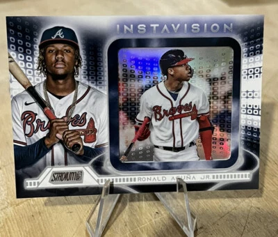 Ronald Acuna Jr 2021 Topps Stadium Club INSTAVISION INSERT SP Atlanta Braves - Image 1 of 3