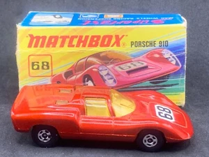 Matchbox Superfast MB68-A1: Porsche 910 (MINT) with Type I Box - Picture 1 of 7