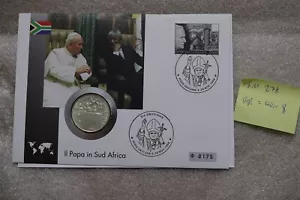 🧠🇻🇦 VATICAN COIN COVER JPII SILVER 1996 1000 LIRE B58 #68 - Picture 1 of 5