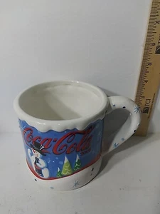 Coca-Cola Christmas Snowman Mug # 3022 Winter Snow - Picture 1 of 4