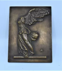 Pesas de papel de bronce sin cabeza hembra sin cabeza alas de ángel firmadas AB - Imagen 1 de 12