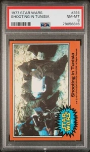 1977 Topps Star Wars Karte #314 Dreharbeiten in Tunesien PSA 8 NM-MT - Bild 1 von 2