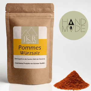 500g Pommes Frites Würzsalz pikant Pommessalz Frittensalz Gewürzmischung Pulver - Bild 1 von 5