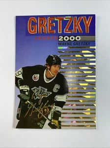 Wayne Gretzky Los Angeles Kings Gold Sports 2k scheda emissione test in rilievo  - Foto 1 di 2