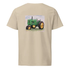 Camiseta Unisex Orgánica Media Luz Camiseta John Deere Tractor Back  - Imagen 1 de 5