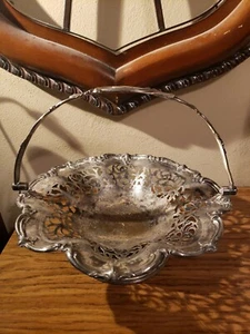 Antique James Dixon & Sons Sheffield Brides Basket - Picture 1 of 12