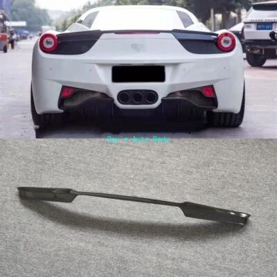 Fit For Ferrari 458 Spider Italia Carbon Fiber Rear Trunk Spoiler Wing VOR Style Foto 1 de 4