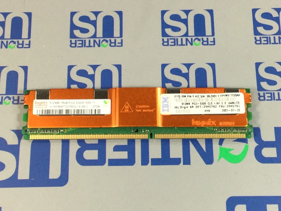 IBM 1 x 512MB PC2-5300 CL5 ECC DDR2 Memory 39M5781 - Image 1 of 1