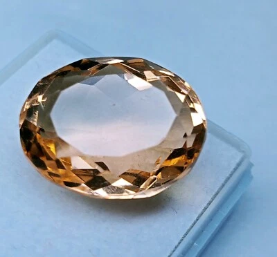 Peach Colour Brazil 10-12 Ct Morganite Oval Cut  Loose Gemstone Jewelry Making - Image 1 of 4