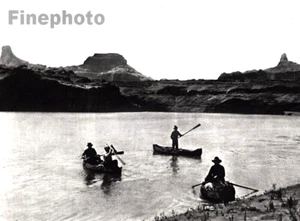 1926 Colorado River UTAH Landscape Photo Canoe By HOPPE - Picture 1 of 1