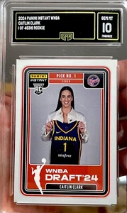 2024 Panini Instant Draft Night Caitlin Clark Rookie 10 GEMA COMO NUEVO Solo 45316 Lo último - Imagen 1 de 2