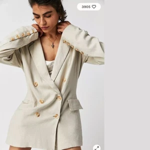 FREE PEOPLE OLIVIA BLAZER in Kieseljacke zweireihig groß L neu mit Etikett - Bild 1 von 6
