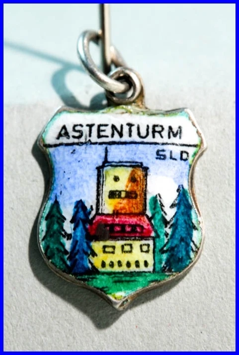 Pulsera Aharm/colgante/escudo de armas/plata/atenturm/dije esmalte/tirol del Sur Foto 1 de 1