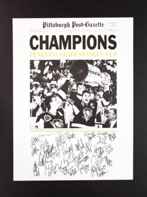 Lot (4) - Pittsburgh Penguins original posters - all measure 18x24 in. Steelers - Image 1 of 4