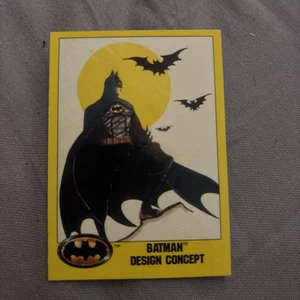 TOPPS BATMAN (1989 Series 2) #199 "Batman Design Concept" Trading Card - Picture 1 of 2