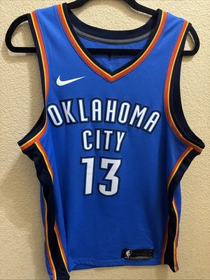 Camiseta Paul George Nike Swingman NBA OKC Thunder para hombre talla 48 grande Foto 1 de 4