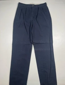 Pantalones Polo Ralph Lauren De Colección Para Hombre 34x36 Azul Marino Chino Plisado Delantero Hechos en EE. UU. - Imagen 1 de 11