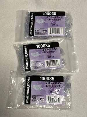 EZ-RJ45 Strain Reliefs CAT5e , 126 total quantity Platinum Tools - Image 1 of 4