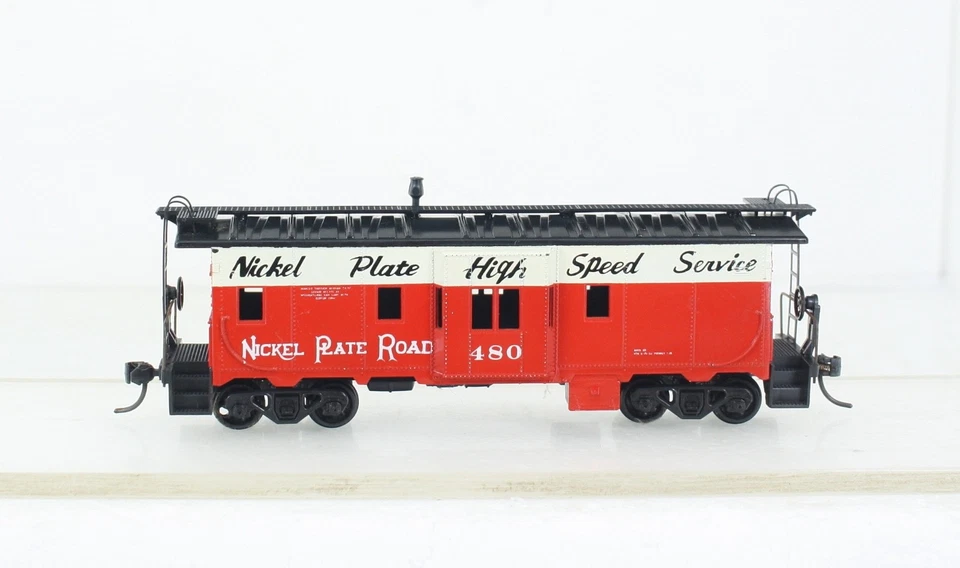 HO Athearn Custom Nickel Plate Road Bay Window Caboose #480 Built KD's - Image 1 of 4