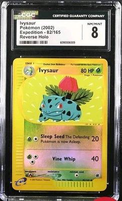 Pokémon Ivysaur 82/165 Reverse Holo Expedition CGC 8 (PACK FRESH) - Image 1 of 3