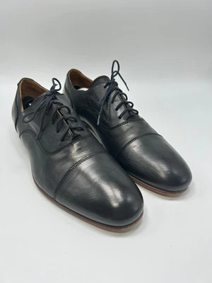 Zapatos de vestir negros Oxford con cordones para hombre Vero Cuoio talla 10,5 M (hechos en Italia) Foto 1 de 4