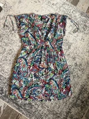 Traje de baño Ralph Lauren colorido estampado cachemir encubrimiento Foto 1 de 4