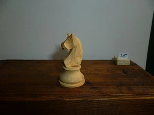 Spare Chess piece, Knight 43mm wood Used - Picture 1 of 1