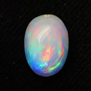 3.63c 13x10mm Oval! Rainbow Play Chaff Pattern Stunning Solid Crystal Welo Opal - Picture 1 of 1