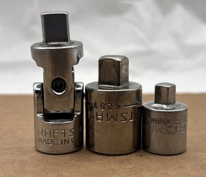 Lot of 3 Craftsman Adapters 1/2" to 3/8", 3/8" Swivel and 3/8" to 1/4" - Picture 1 of 12