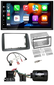 Kenwood DAB USB Bluetooth 2DIN Lenkrad Autoradio für Fiat Panda 2004-2007 grau - Bild 1 von 12