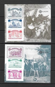 PORTUGAL MNH 1992 VOYAGES OF COLUMBUS SET SCOTT 1918-23 - Picture 1 of 3