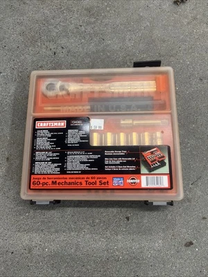 NEW MINT RARE SEARS Craftsman 60pc Mechanics Tool Set 34060 SAE & Metric USA - Image 1 of 3